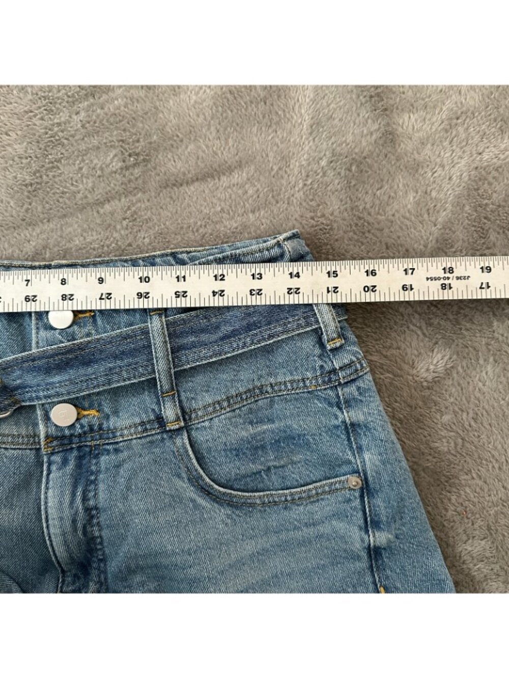 Pilcro Light Blue Denim Wide-Leg Jean Shorts - Picture 8 of 9